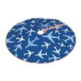 thumbnail image 2 of Kll Airplanes In The Sky Christmas Tree Skirt 48",Party Decorations Farmhouse For Christmas Decorations Holiday Party, 2 of 8