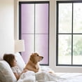 thumbnail image 3 of Light Purple Ombre Window Privacy Film, Modern Gradient Abstract Art Static Cling UV Sun Blocking Tint Film Heat Control Windows Films for Bedroom Bathroom, Window Stickers 23.6"x59", 3 of 8
