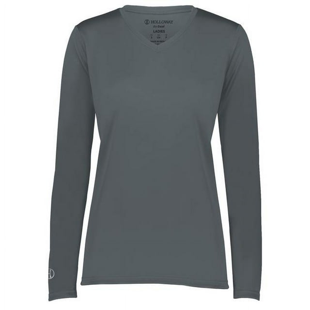 Holloway 222824.059.M T-Shirt à Manches Longues pour Femmes Momentum, Graphite - Moyen