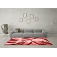 thumbnail image 3 of Ahgly Company Machine Washable Indoor Rectangle Abstract Red Modern Area Rugs, 5' x 8', 3 of 4