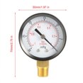 thumbnail image 2 of Square Dial Dual Scale Industrial Air Compressor Pressure Meter so you Inflator Barometer Manometer Vacuum Gauge Measuring Device, 2 of 9
