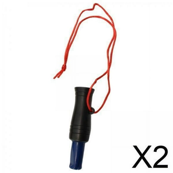 Colaxi 2xWhistle Decoy Duck Call Lure Bird Goose for Gooses Hunting Black