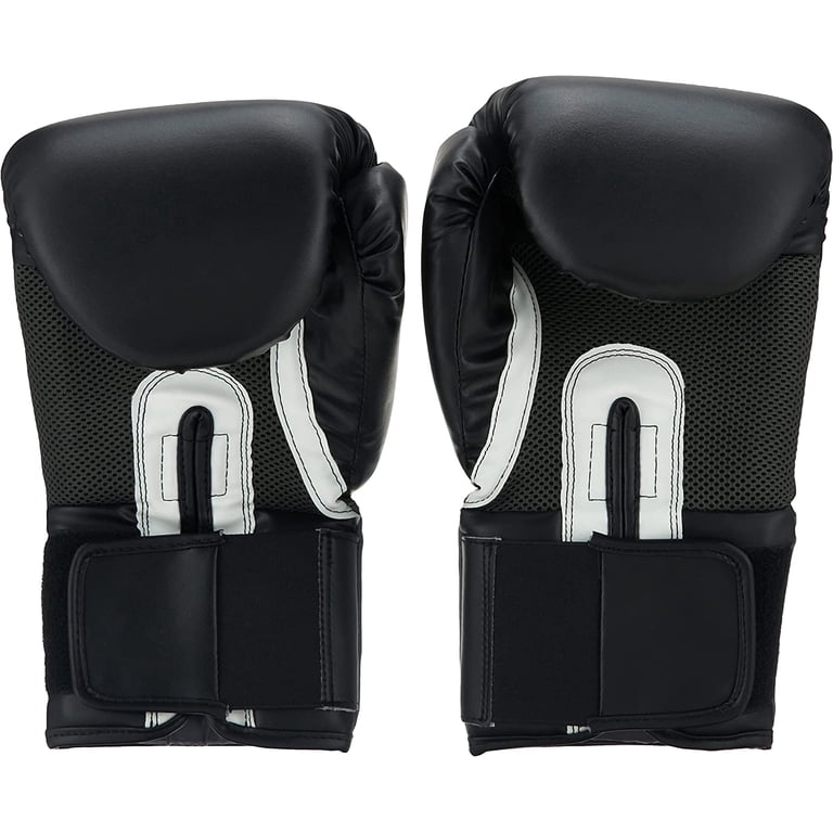 Everlast 16 Oz. Black Pro Style Boxing Gloves - Walmart.com