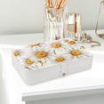 thumbnail image 6 of Daisy Jewelry Box Organizer Storage Box with Removable Compartment, Portable PU Leather Jewelry Boxes, 6 of 6