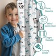 thumbnail image 3 of Blackout Kids Curtains,White Cow Milk Cloud Pattern Childrens Insulated Curtains Set Of 2,Bedroom Essentials,Toddler Room Decor 42x84in(106x213cm), 3 of 5
