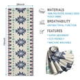 thumbnail image 2 of Colorful Geometric Triangle Diamond Pattern Hot Yoga Mat Towel Non Slip for Hot Yoga - Quick-Drying Yoga Mat Cover with 4 Corner Pockets with Travel Bag - Hot Yoga Towel Non Slip 74"x26", 2 of 6