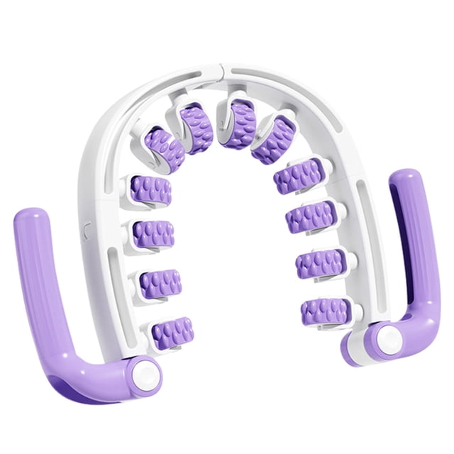 CJiaWei Ring Roller Massage Leg Clamp 360° Rotation Deep Muscle Relaxation Leg Waist Part Massager Yoga Exercise Soothing Artifact Portable Fascia Relaxation Roller