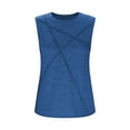 thumbnail image 5 of Diufon Basic Tank Tops for Women Summer Casual Loose Sleeveless Tops Ladies Trendy Crewneck Dressy Blouse, 5 of 7