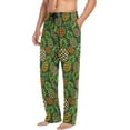 thumbnail image 4 of GZHJMY Men's Leopard Bananas and Pineapples Sleep Pajama Pant, Soft and Comfortable Lounge Sleep Bottoms with Pockets, Men's Sleepwear with Custom Print, X-Large, 4 of 7