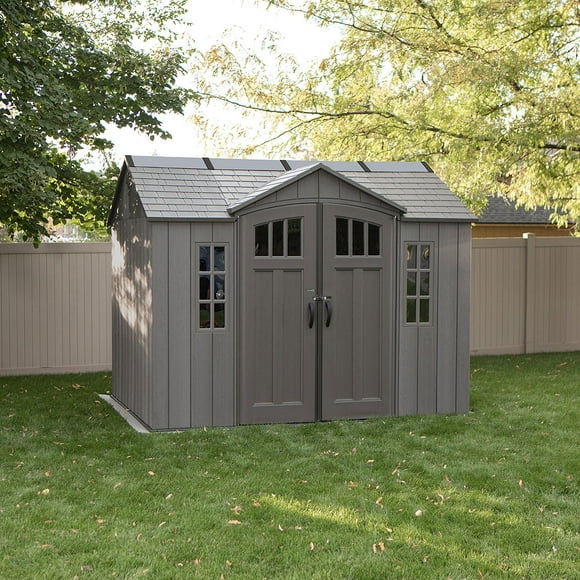 Lifetime 10' x 8' Outdoor Storage Shed, Gray
