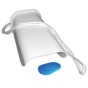 Rehabilitation Advantage Wide Sock Aid with Adjustable Cord  Easy Sock Puller for Seniors, Disabled, or Individuals with Limited Mobility  White, 10 x 5