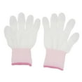 thumbnail image 3 of El Nilón Punto El Elástico Revestido PU De De Joyería De Los Guantes Del Trabajo De Inspección, Prueba De S Macarena Guantes de inspección blancos, 3 of 8