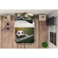 thumbnail image 1 of 3D Football Soccer Quilt Cover Set Bedding Set Pillowcases 61, 1 of 2
