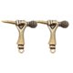 thumbnail image 2 of Key Pendant Microphone Shape Decoration For Backpack Golden Hand Tool Modeling Design 2Pcs, 2 of 3