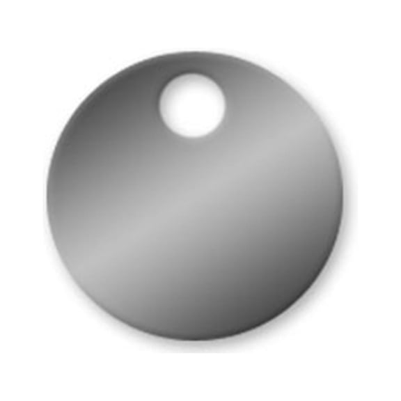 1 inch Stainless Steel Circle Tags - 316 Grade - .022 Thickness - Pack/25