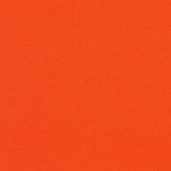 Cotton Kona Sheen Blazing Orange Shimmer Glitter Sparkles Metallic Foil Overlay Solid Cotton Fabric by the Yard (K106-1919)