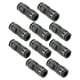 thumbnail image 1 of Conectores de aire de empuje únicos Bargains 8mm / 5/16" Conector rápido de línea de aire de paso recto de plástico 10 piezas tono negro plateado, 1 of 1