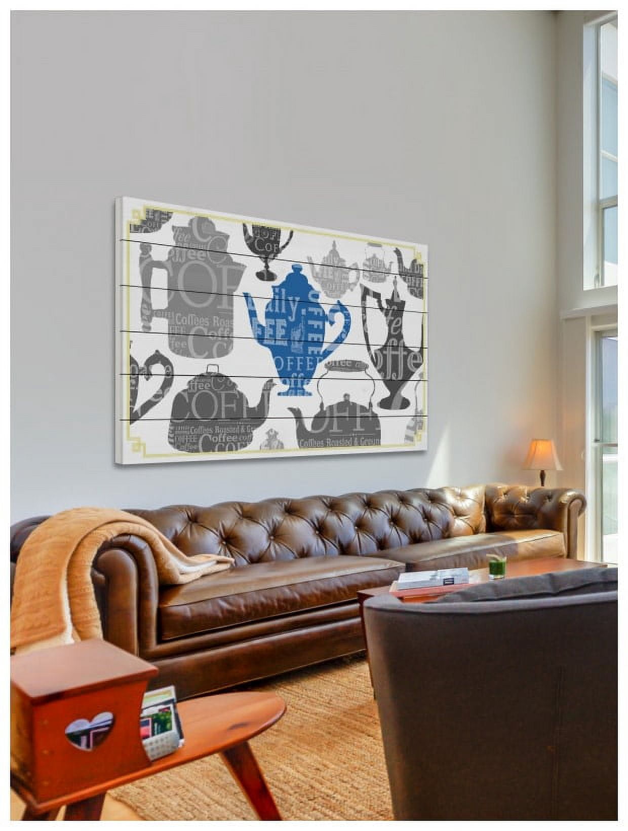 Marmont Hill "Coffee 5" Painting Print on White Wood