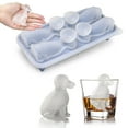 thumbnail image 2 of Cute Mould Dog Shapes Tray Silicone Ice Mould Shapes Make 4 Ice For Iced Coffee Mini Ice Tray Ice Bar Tray Mini Ice Trays for Freezer Silicone Silicone Ice Cup Soup Freezing Tray Silicone Canning Rack, 2 of 4