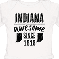 thumbnail image 4 of Inktastic Indiana Awesome Since 1816 Boys or Girls Long Sleeve Baby Bodysuit, 4 of 5