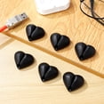 thumbnail image 3 of 16 clips adhesivos para cables, organizador de cables de escritorio, clips con forma de corazón para la gestión de cables, clips para cables de carga, 3 of 7