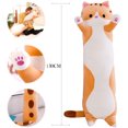 thumbnail image 2 of Juguetes de peluche gatos almohada gatito lindo juguete de peluche agradable para la piel no tóxico elástico puede ser un juguete de peluche almohada, 2 of 7