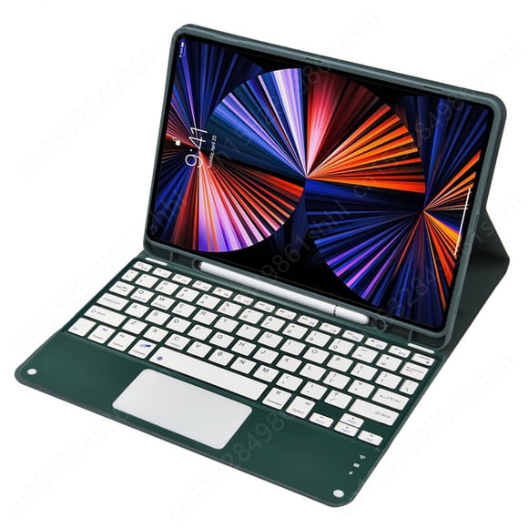 Wireless Trackpad Keyboard Teclado For iPad 10 Generation 2022 Case For Apple iPad 10 9 inch 2022 Keyboard Tablet Magnetic Cover green key case Portuguese