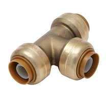 SharkBite 1/2 in. Push x 1/2 in. Dia. Push Brass Tee