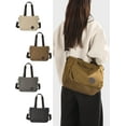 thumbnail image 5 of Women’s Large Canvas Tote Bag Convertible Backpack Lightweight Crossbody Shoulder Bag Multi-pocket Top Handle Work Bag, 5 of 6