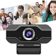 thumbnail image 1 of 1080P Video Call Professional Camera Media HD Web Camera with Microphone Widescreen USB Computer Camera, 1 of 5