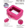 thumbnail image 2 of Popvibe Clear Makeup Bag Travel Cosmetic Case Transparent Toiletry Bag with Zipper, Portable Make Up Organizer Traveling Compact Car Bag for Essentials, 2 of 10