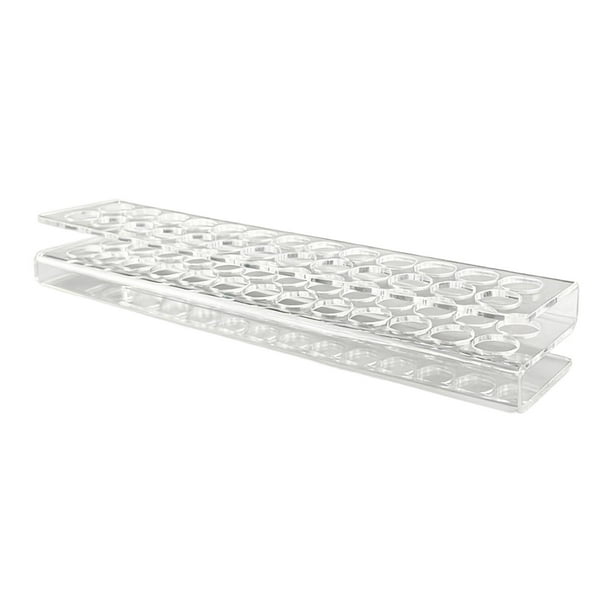 Soporte acrílico para bolígrafos, exhibidor de brochas de maquillaje, transparente, con 26 orificios. Organizador para tiendas, oficinas y hogar.