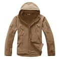 thumbnail image 5 of TACVASEN Men's Special Ops Outdoor Winter Soft Shell Jacket Coat Sand M, 5 of 7
