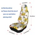 thumbnail image 4 of Xecao Bird Sunflowers Print Car Seat Cover in That Fits Most Cars, Vans, SUVs, and Trucks., 4 of 7