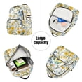 thumbnail image 5 of FORMRS Mini Backpack Purse for Women Travel Daypack Casual Shoulder Bag, Yellow Floral, 5 of 7