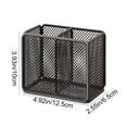 thumbnail image 3 of Metal Mesh Desk Organizer Pencil Holder, Multi Compartment Storage Basket Breathable Durable Design, Desktop Organizer for Office Home Study Teachers Professionals, 3 of 6