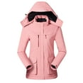thumbnail image 4 of Women Solid Color Coat Warm Winter Overcoat Fluffy Jacket Long Sleeve Cardigan Button Down Overcoat Windproof Outer Coat, 4 of 6