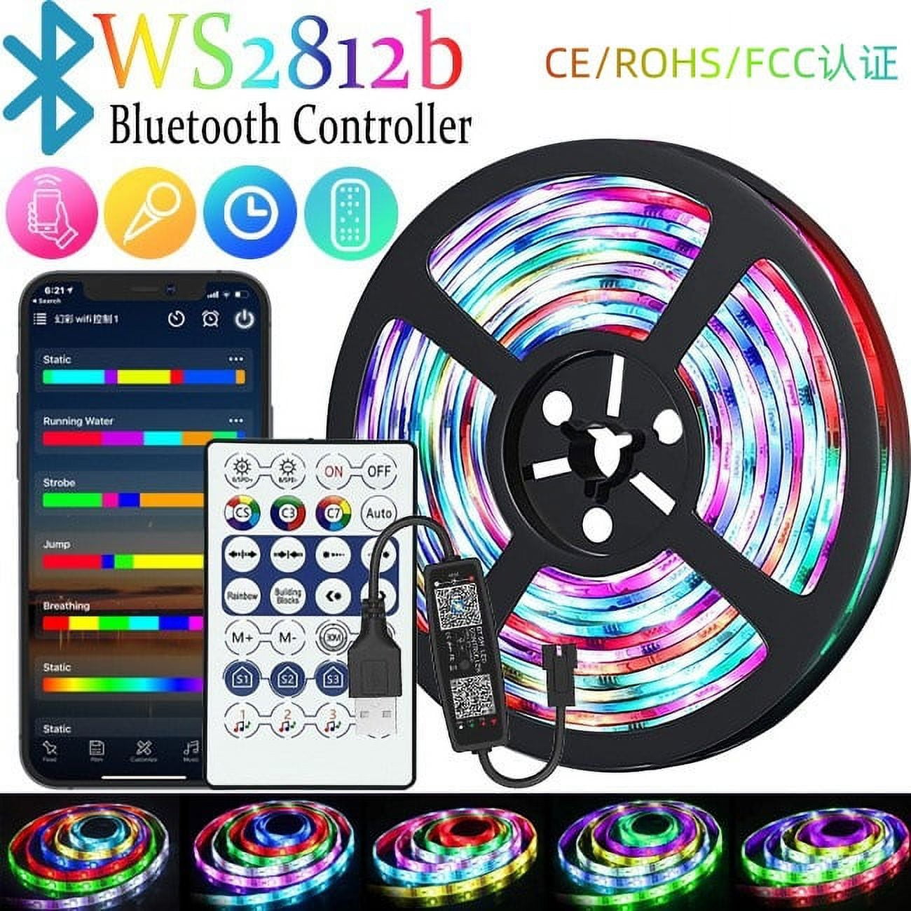 LED Light Strip RGB Low Voltage Light Strip Ws2812b Running Horse Breathing Water Desktop Atmosphere 5V Magic Color USB Light Strip