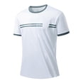 thumbnail image 3 of Luvrsol Mens Shirts Heavyweight Solid Crew Neck Basic Tee Breathable Cotton Blend Work Shirts XS-3XL, 3 of 8