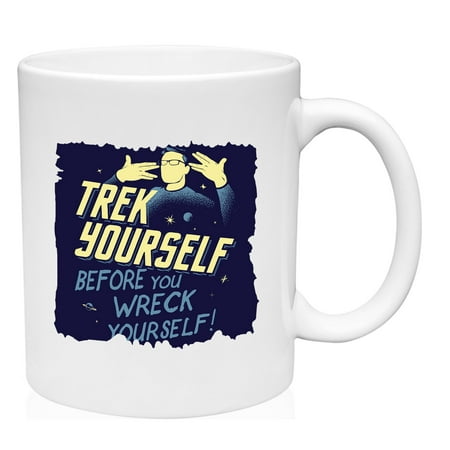 

Trek Yourself Before You Wreck Yourself Mug Ceramic Coffee Mug Funny Gift Cup