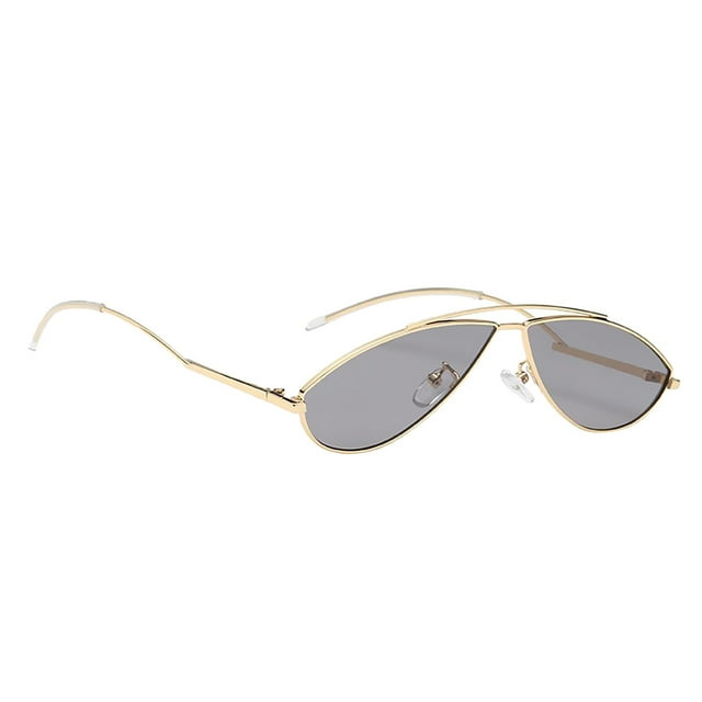 Gafas de sol Colcomx para mujer ojo de gato marco dorado Lente gris