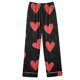 thumbnail image 3 of TaTaai Women's Valentine's Day Printed Lapel Loungewear Set, Long Sleeve Top and Pants Pajama Outfit, Casual Sleepwear Gift, 3 of 5