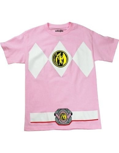 pink power ranger shirt