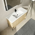 thumbnail image 2 of 48" Bathroom Vanity In Oak With Resin Sink & Modern Storage - Hygienic Basin, Floor Protection, Design, 2 of 7