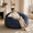 Blue, variant on Sanae Adult Single Lazy Sofa, Space-Saving, for Reading & Leisure, Living Room, Bedroom, Dorm & Office, Gray