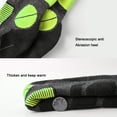 thumbnail image 3 of Calcetines de lana para senderismo invierno engrosados ​​para exterior (gris oscuro verde fluorescente), 3 of 7