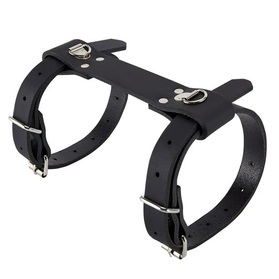 Black Leather Blanket Holder for Motorcycle Heavy Duty Genuine Leather Carry Strap for Picnic Bedroll Blankets