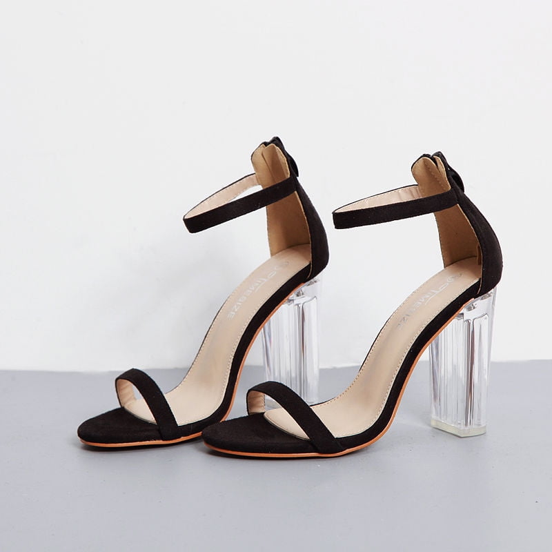 lucite high heel shoes
