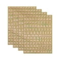thumbnail image 1 of 4 Hojas de Calcomanías de Letras 0.18" Calcomanías de Letras Mini 3D Aleación Autoadhesivas (Oro Rosa, Minúsculas), 1 of 7