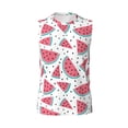 thumbnail image 6 of Picia Watermelon mens Cotton Tank Undershirts , Moisture-wicking Ribbed Tanks, Lightweight Cotton Tank Undershirts-, 6 of 8